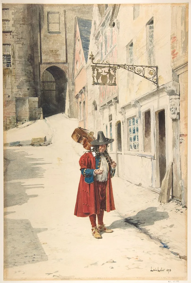 Wandering Minstrel; Old Nuremberg — Alexandre-Louis Leloir
