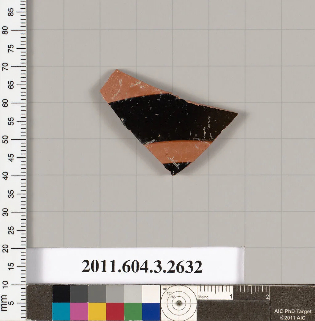 Terracotta fragment of a kylix (drinking cup) — Unknown