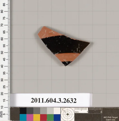 Terracotta fragment of a kylix (drinking cup)