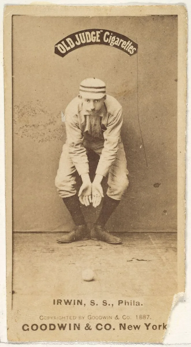 Arthur Albert "Doc" Irwin, Shortstop, Philadelphia, from the Old Judge series (N172) for Old Judge Cigarettes — Goodwin & Company