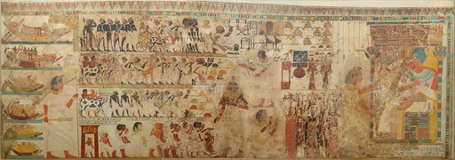 Nubian Tribute Presented to the King, Tomb of Huy