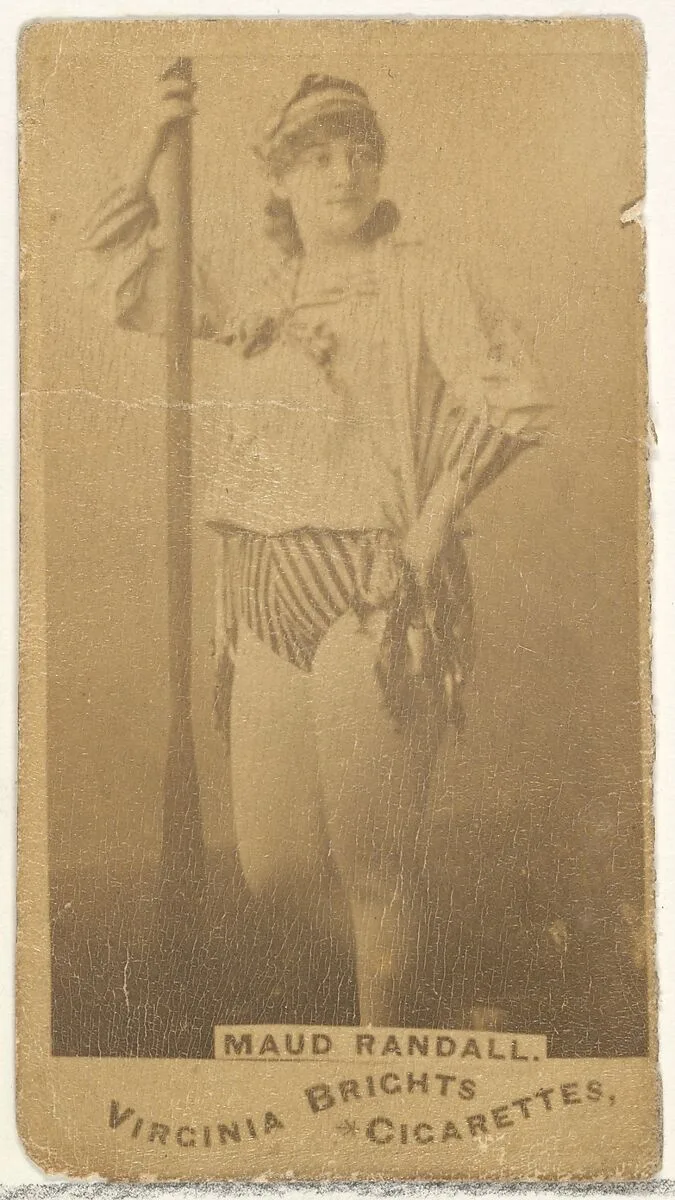 Maud Randall, from the Actors and Actresses series (N45, Type 1) for Virginia Brights Cigarettes — Allen & Ginter