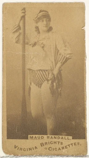 Maud Randall, from the Actors and Actresses series (N45, Type 1) for Virginia Brights Cigarettes
