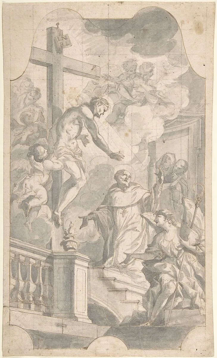 Christ Appearing to St. Bernard — Johann Georg Wolcker
