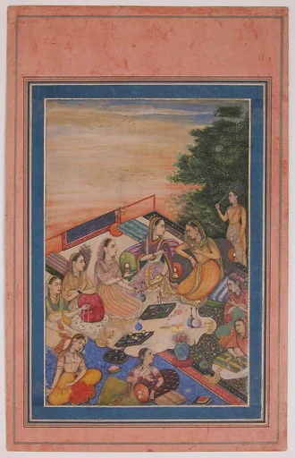"Women Feasting on a Balcony", Folio from the Davis Album