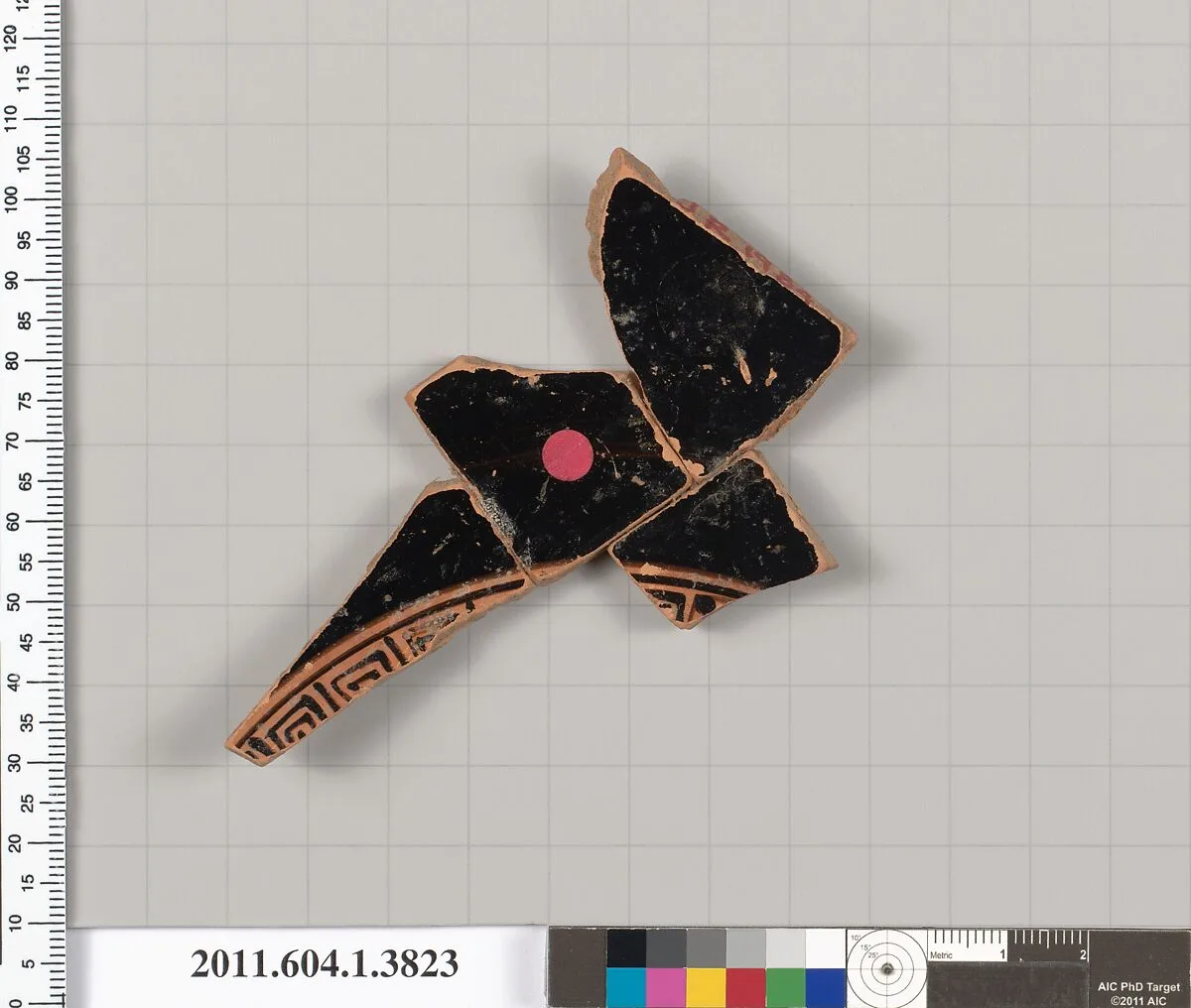 Terracotta fragment of a kylix (drinking cup) — Unknown