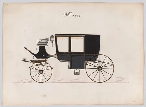 Design for Glass Panel Coach, no. 3204