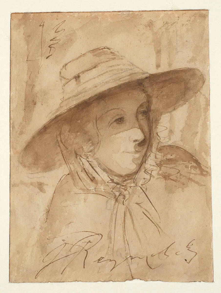 Head of a Lady with Hat — Unknown