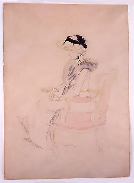 Seated Lady with Hat — Jacques Villon