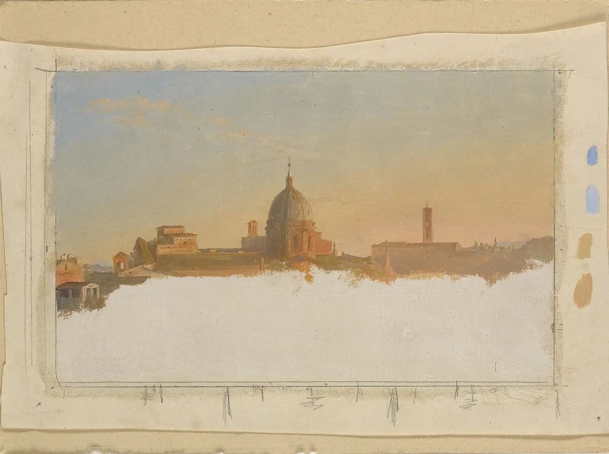 View of an Italian City — Joséphine Sarazin de Belmont