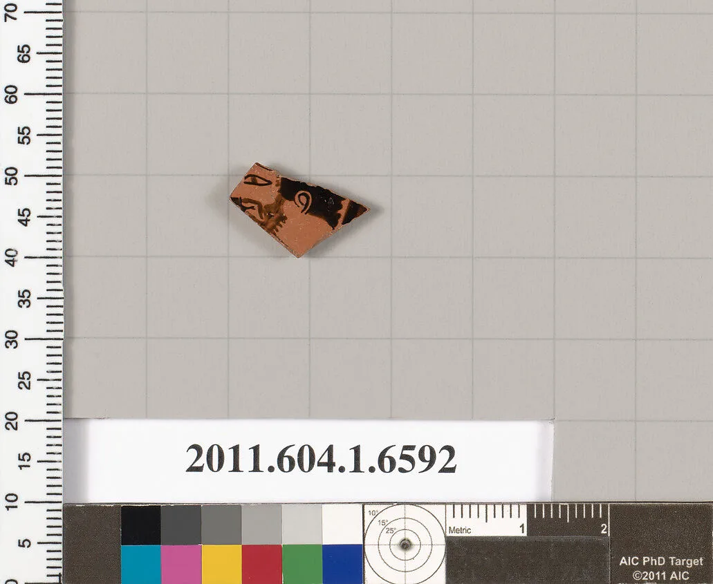 Terracotta fragment of a kylix (drinking cup) — Unknown