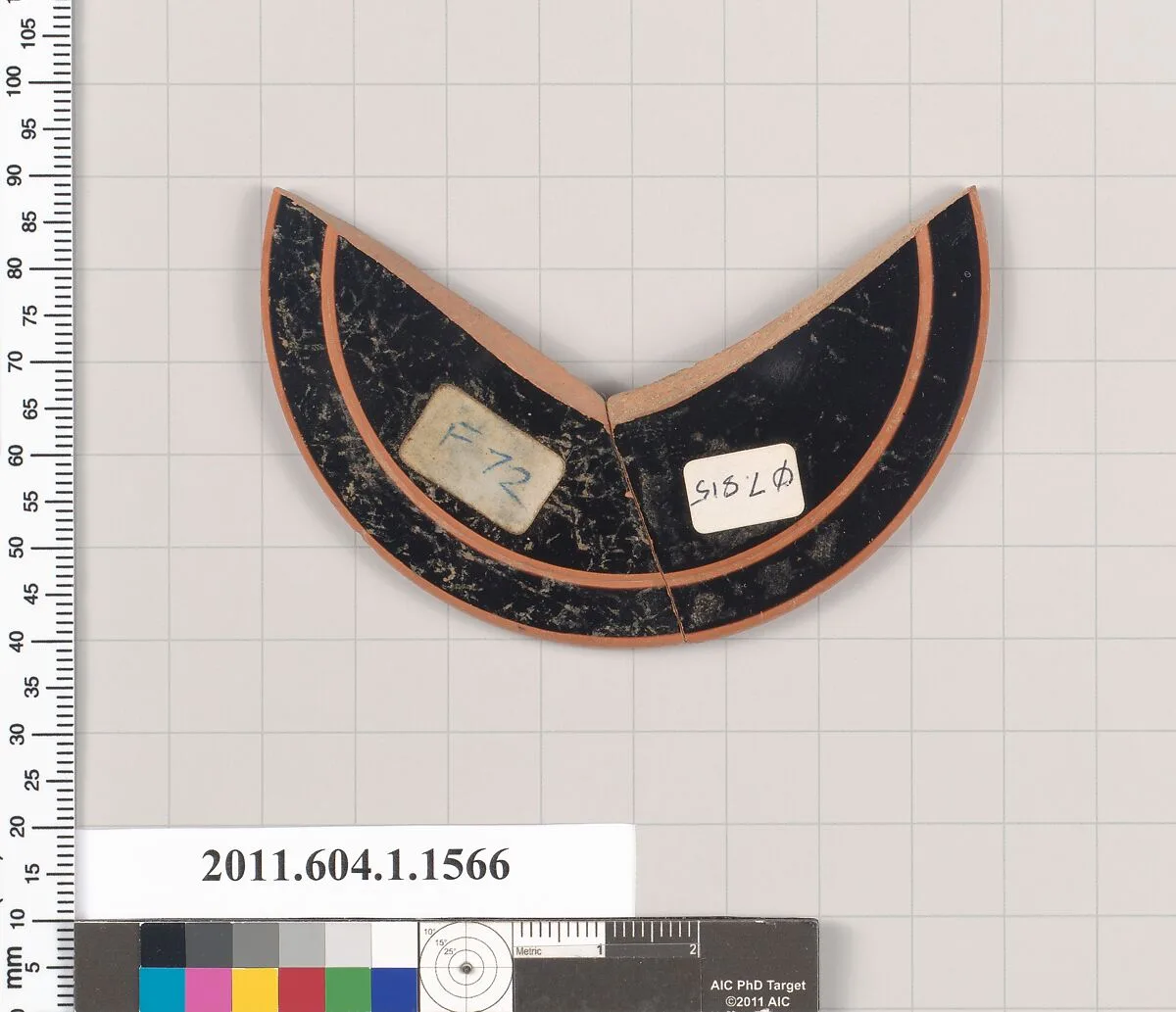 Terracotta fragment of a kylix (drinking cup) — Unknown