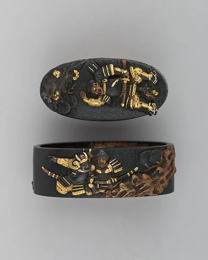 Sword-Hilt Collar and Pommel (Fuchigashira)