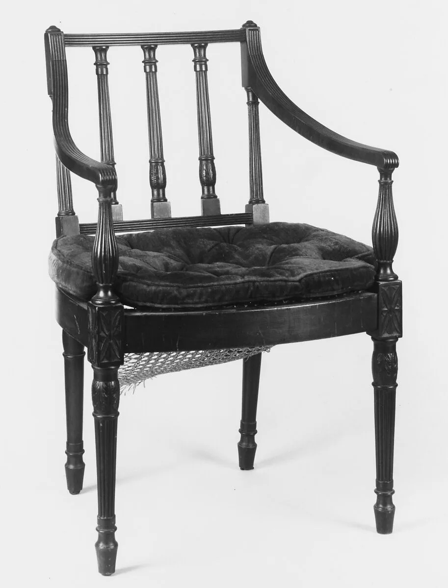 Square-back armchair — Unknown