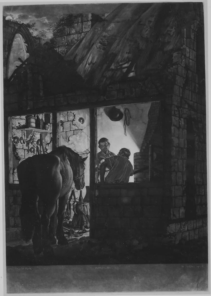 The Farrier's Shop — Joseph Wright (Wright of Derby)|William Pether|William Pether