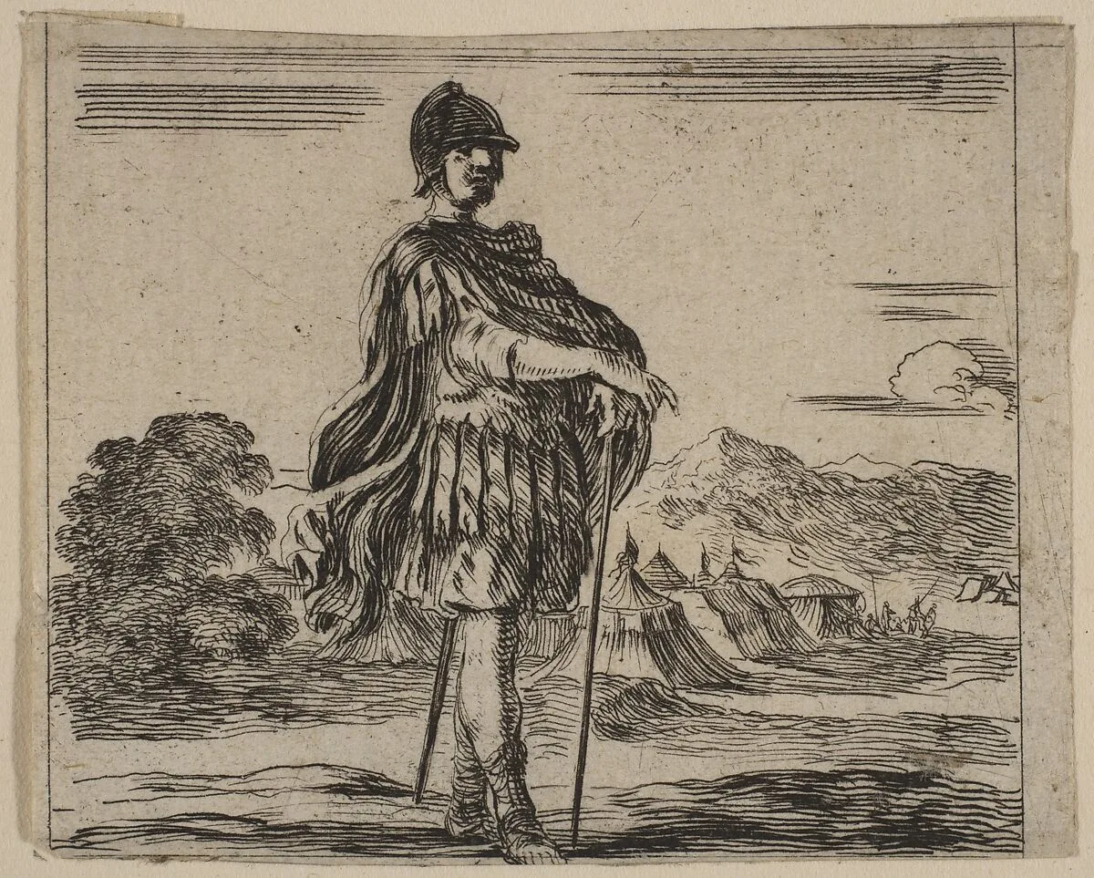 Mars, from 'Game of Mythology' (Jeu de la Mythologie) — Stefano della Bella|Jean Desmarets de Saint-Sorlin|Henri Le Gras|Louis XIV, King of France|Cardinal Jules Mazarin