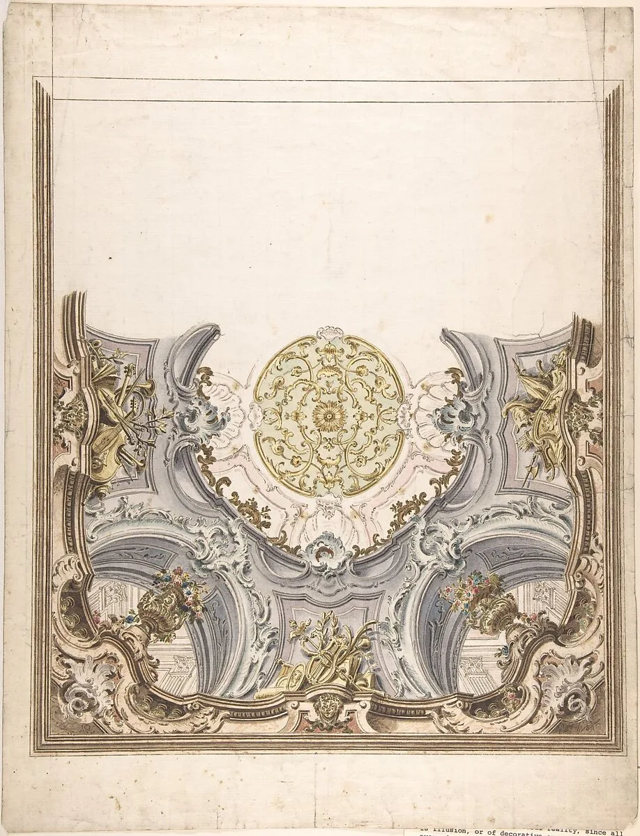Design for a Painted Ceiling — Giovanni Antonio Torricelli