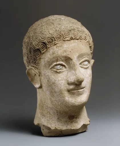 Terracotta head of a youth