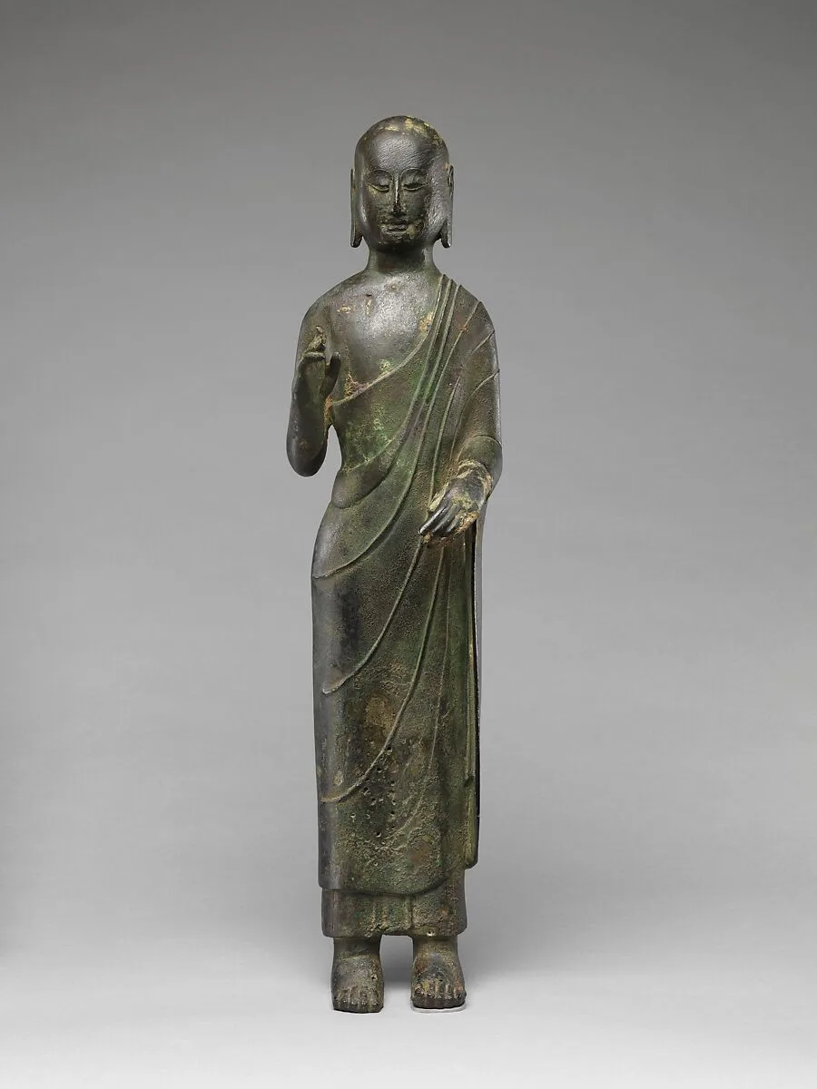 隋 青銅脇侍立像|Monk — Unknown