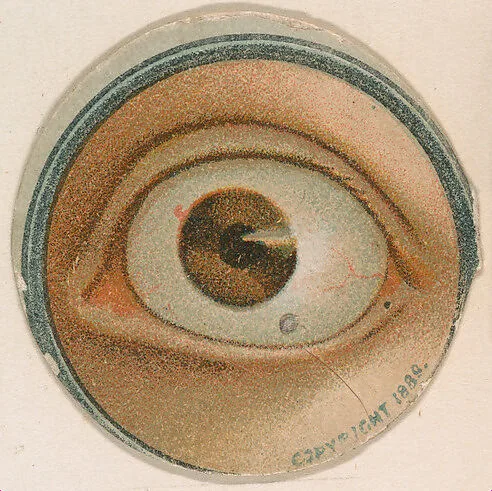 Monocle and Eye (brown), from Jocular Ocular series (N221) issued by Kinney Bros. — Kinney Brothers Tobacco Company