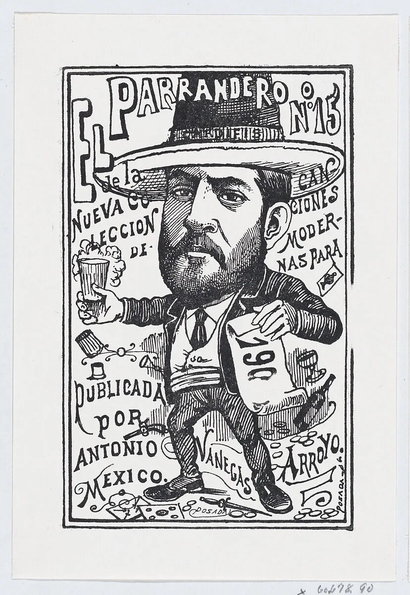 A vendor of a new collection of songs — José Sanchez|Antonio Vanegas Arroyo|José Guadalupe Posada