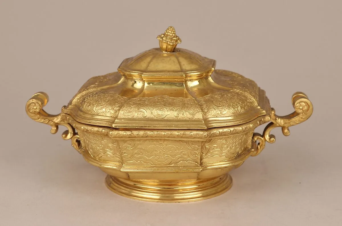 Toilet box with cover — Johann Ludwig Biller|Johann Jakob Wald|Elkington & Co.