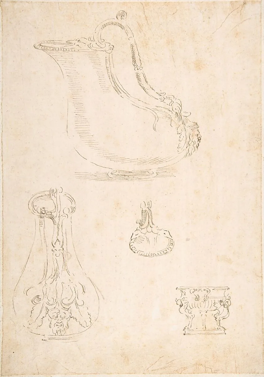 Design for Vessels — Anonymous, Italian, 16th century