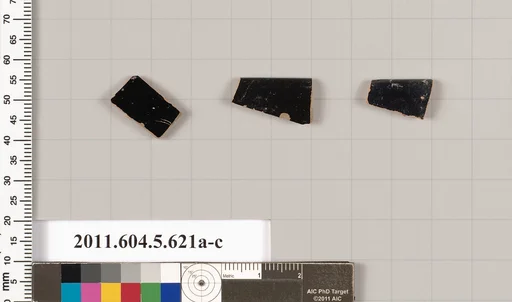 Terracotta rim fragments of kylikes (drinking cups)