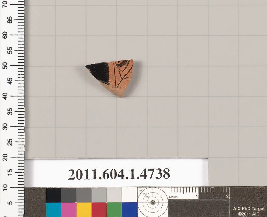 Terracotta fragment of a kylix (drinking cup) — Unknown