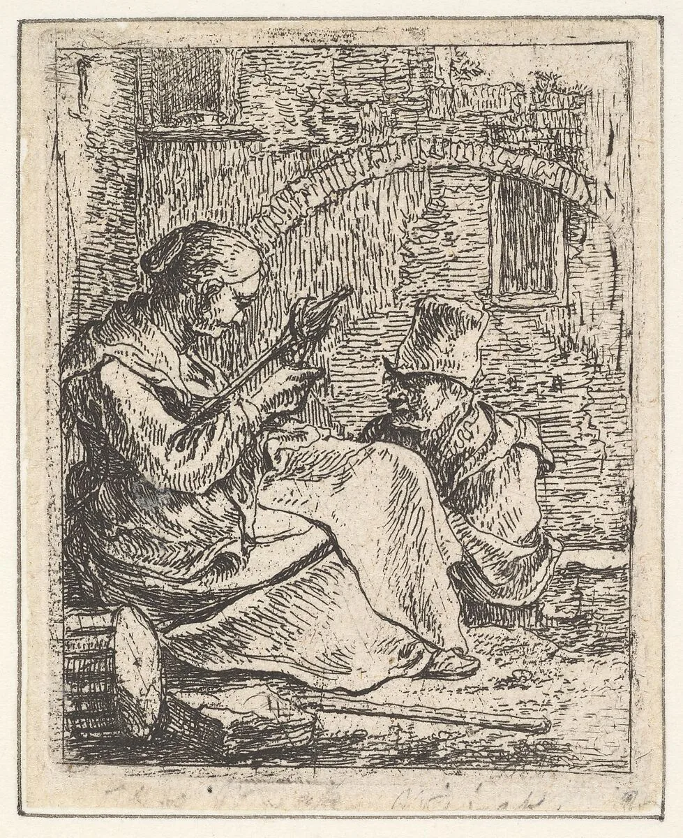 Woman Spinning — Thomas Wijck