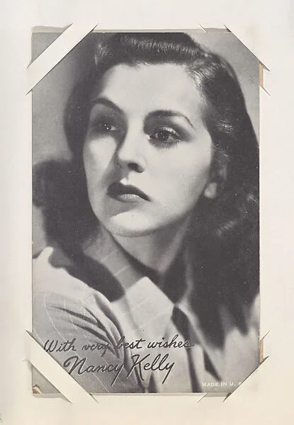 Nancy Kelly from Movie Stars Exhibit Cards series (W401) — Unknown