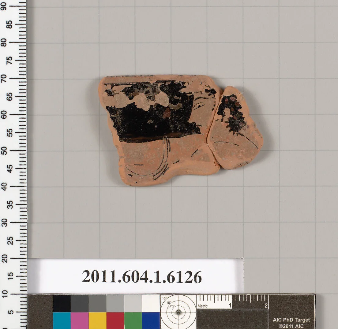 Terracotta rim fragment of a kylix (drinking cup) — Unknown