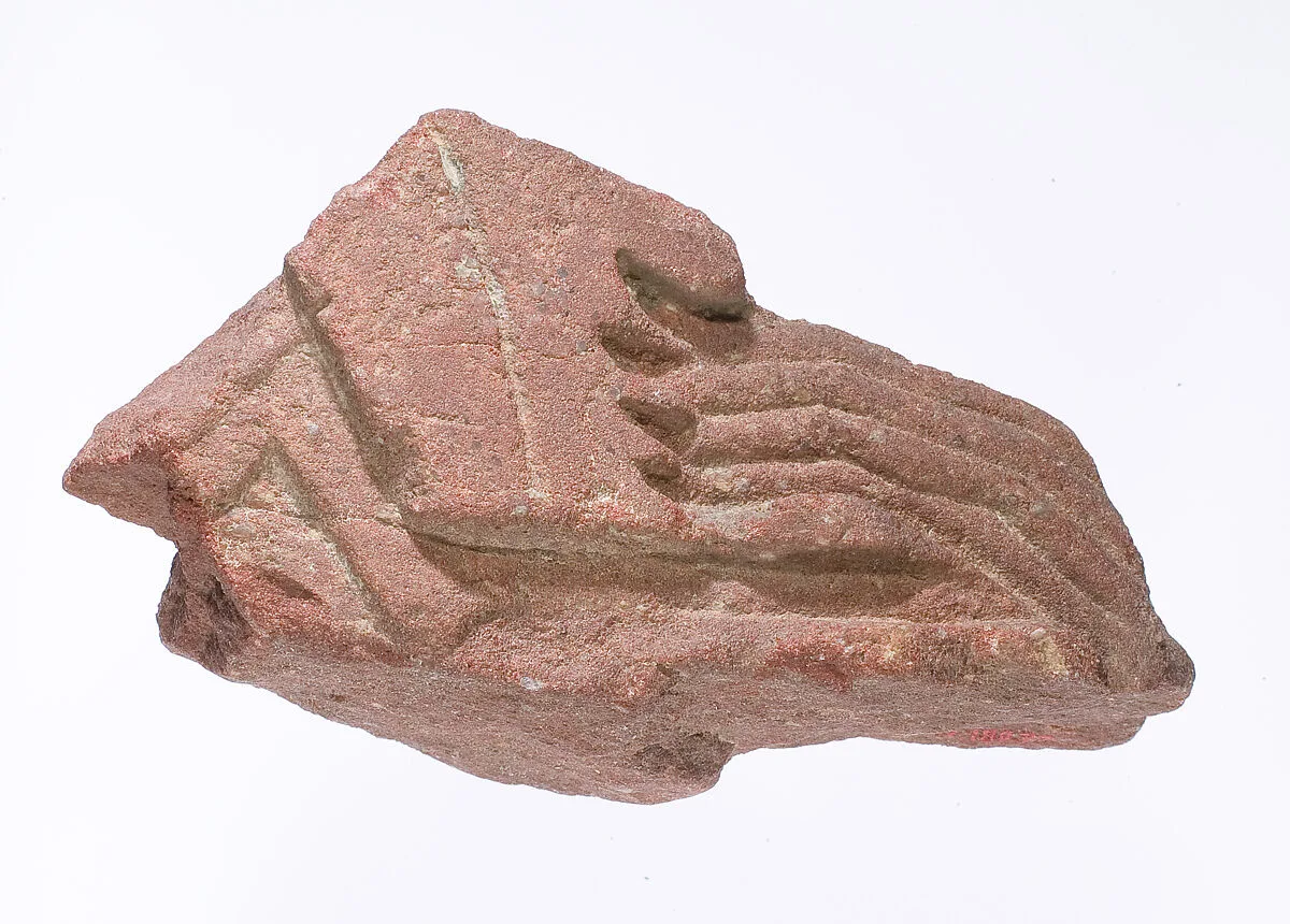Hand casting incense (?) over an offering pile — Unknown