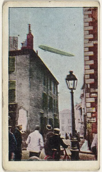 Card No. 12, Luneville, Where German Aviators Killed People and Damaged the Town, from the World War I Scenes series (T121) issued by Sweet Caporal Cigarettes — American Tobacco Company|Underwood & Underwood