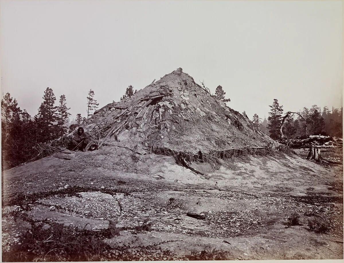 Indian Sweat House, Mendocino County, California — Carleton E. Watkins