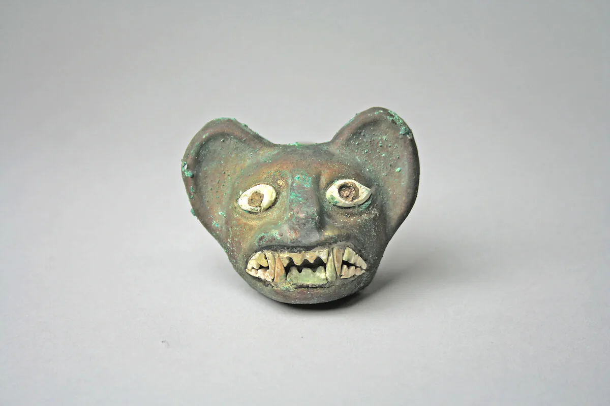 Feline Head Ornament — Unknown
