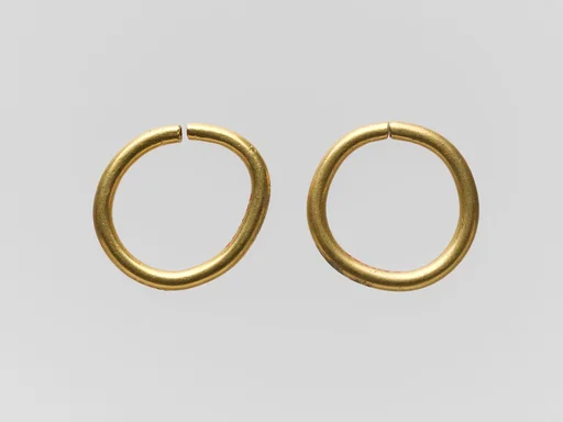 Pair of gold earrings