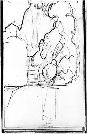 Architectural Setting (from Sketchbook of Javanese Dancers)