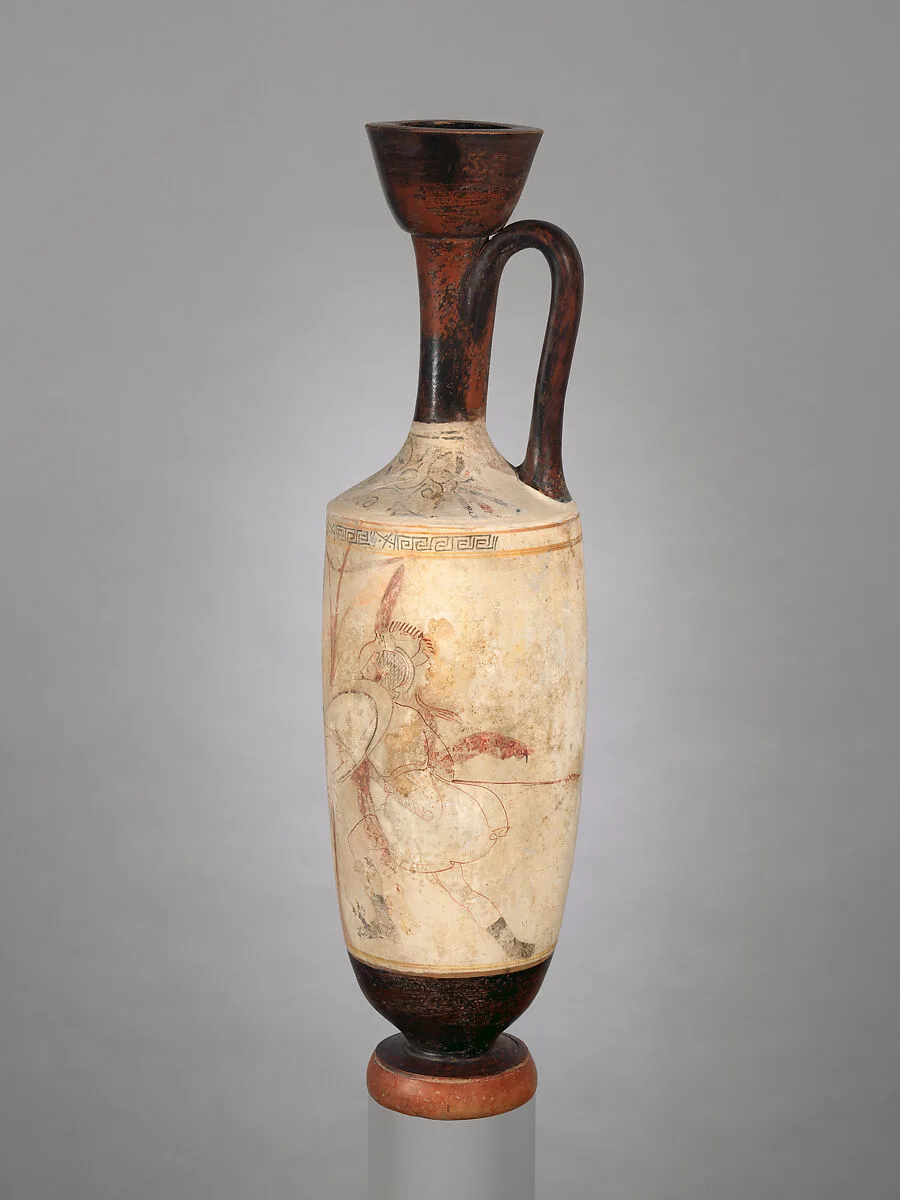 Terracotta lekythos (oil flask) — Group R