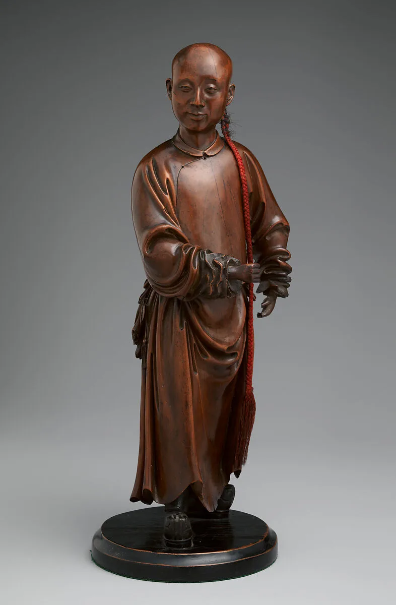 清 黃楊木雕士人像|Figure of a gentleman — Unknown