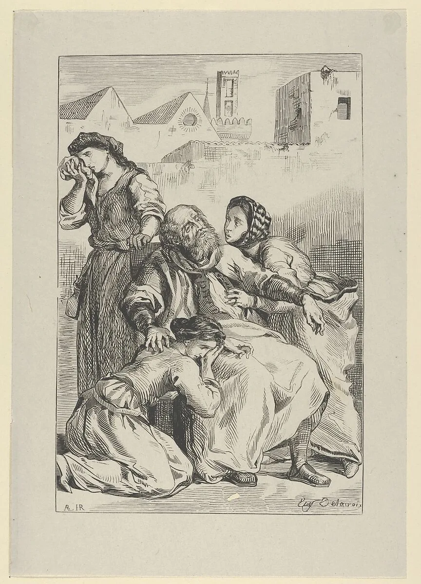 Death of Goetz von Berlichingen — Eugène Delacroix