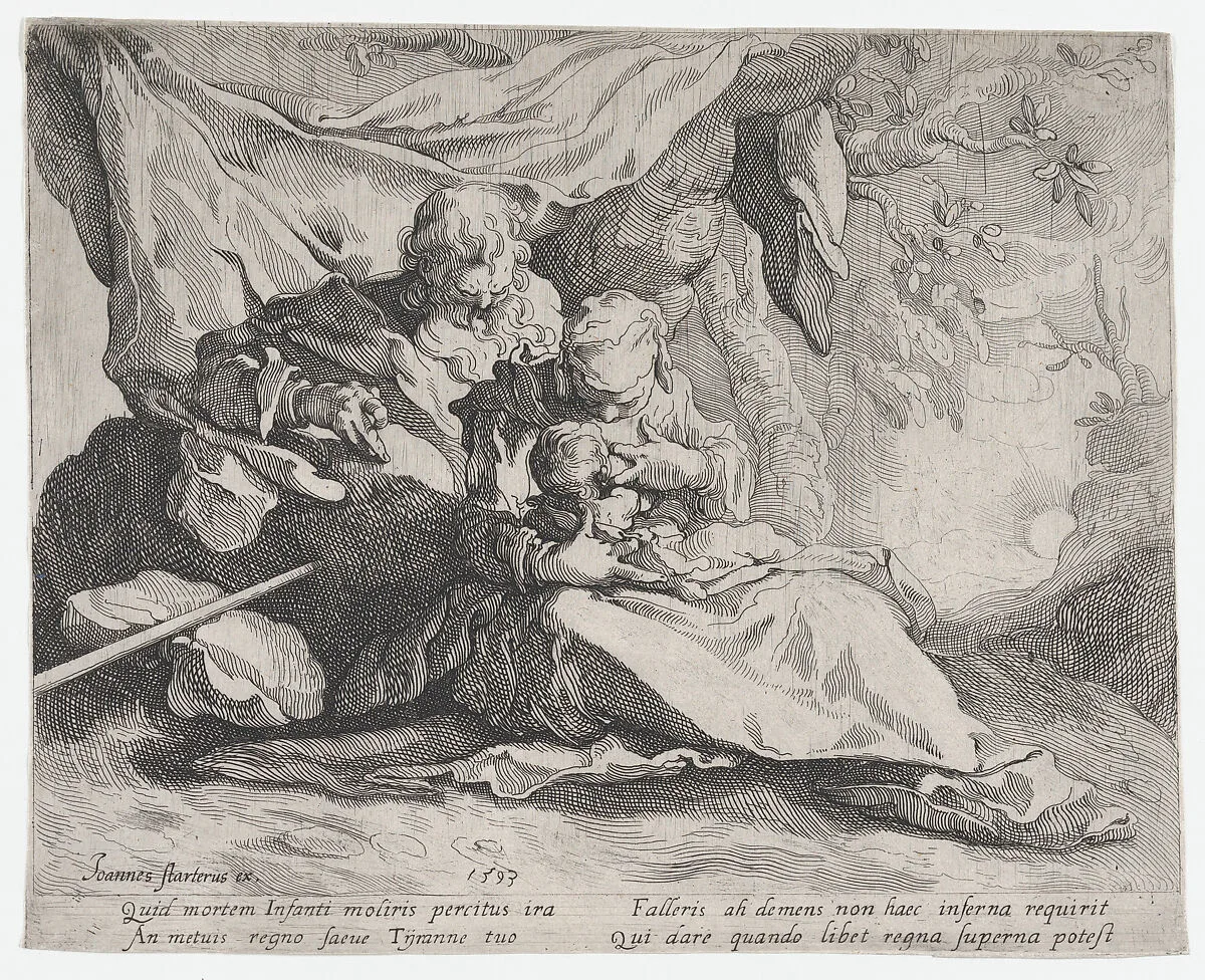 The Rest on the Flight into Egypt — Johannes Starterus|Gerrit Pietersz. Sweelink