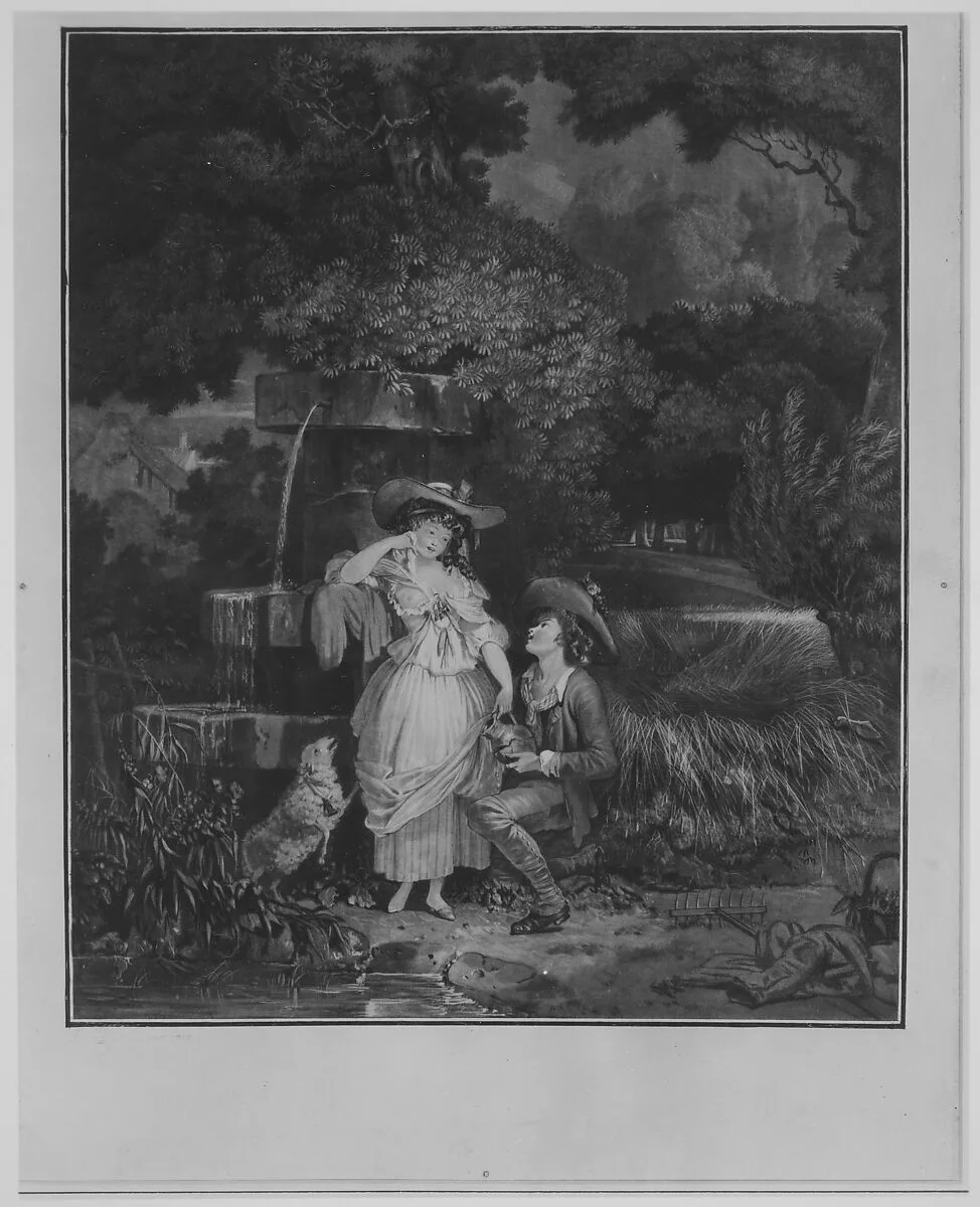Fortune and Misfortune, or The Broken Pitcher — Louis Philibert Debucourt
