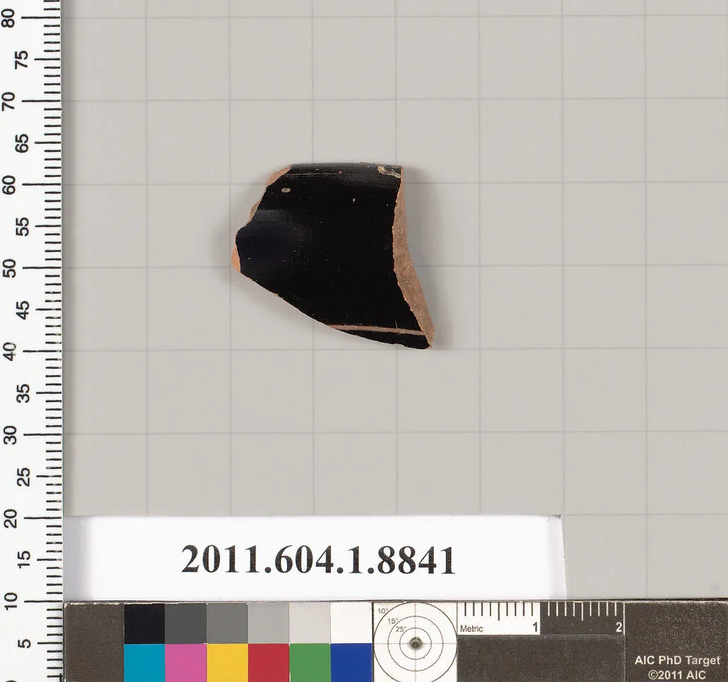 Terracotta rim fragment of a kylix (drinking cup) — Unknown