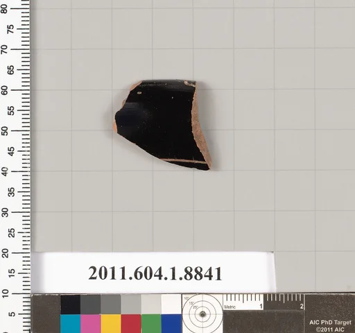 Terracotta rim fragment of a kylix (drinking cup)