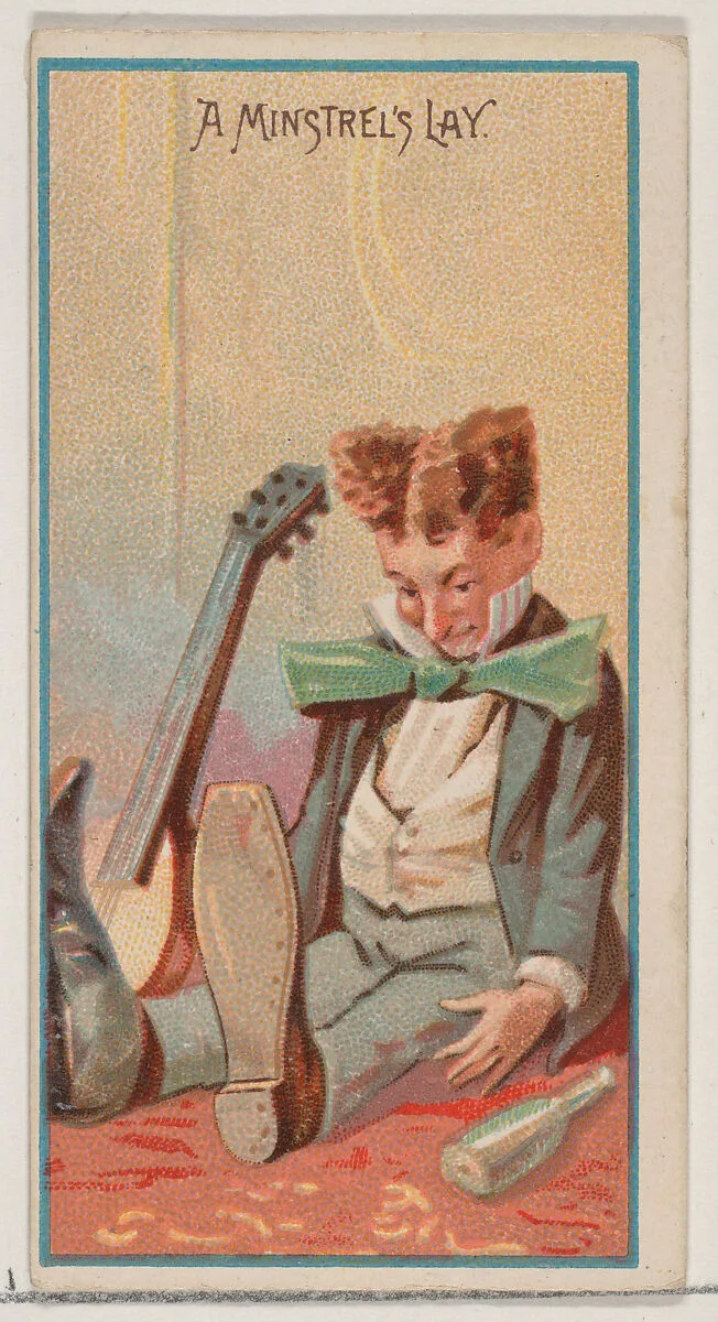 A Minstrel's Lay, from the Jokes series (N87) for Duke brand cigarettes — W. Duke, Sons & Co.|George S. Harris & Sons