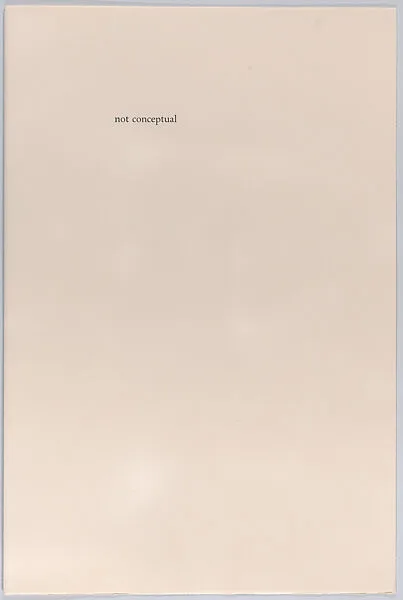 Not Conceptual — Joseph Goldyne|Kay Bradner