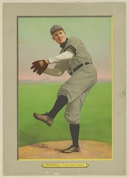 Orval Overall, Pitcher, Chicago Cubs (National League), from Turkey Red Cabinets (T3) — American Tobacco Company