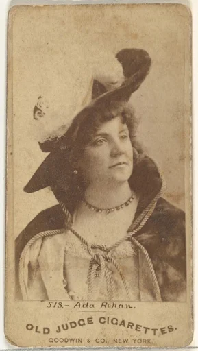 Ada Rehan, from the Actors and Actresses series (N171) for Old Judge Cigarettes