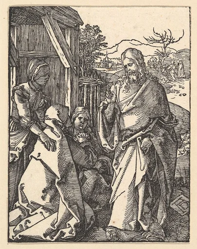Christ Taking Leave from his Mother, from "The Small Passion"